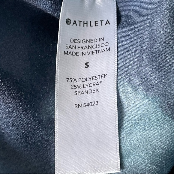 Athleta elation printed high waisted Leggings serene riviera blue 47567 - Picture 10 of 11